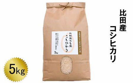 比田産 コシヒカリ 5kg ［令和6年産］ ／  新米 こしひかり 棚田米 精米 白米