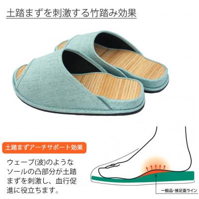 ふるさと納税 宮城県 スリッパ Dセノーテロゼッタ極 Lサイズ グリーン |  | 01