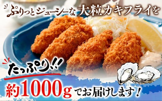カキフライ 約1000 g（約500 g×2）40粒 牡蠣フライ かきフライ RZ002