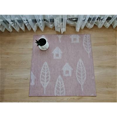 ふるさと納税 紀の川市 滑りにくい洗える吸着マット　90×90cm　2枚入り　&lt;家柄・ローズ&gt;