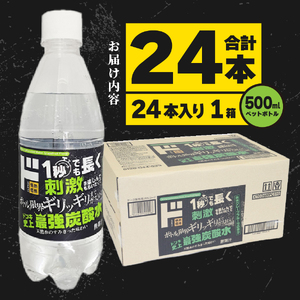 ド情熱価格 強炭酸水 グレープフルーツ味 500ml×24本（1ケース）  強炭酸水 炭酸 炭酸水 割り材 フレーバー 山梨 富士吉田