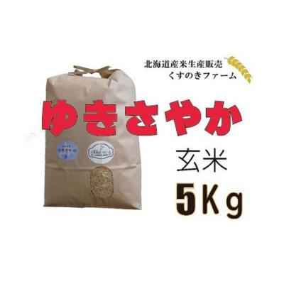 ふるさと納税 岩見沢市 【令和5年産】北海道岩見沢産くすのきファームのゆきさやか玄米(5Kg) | 