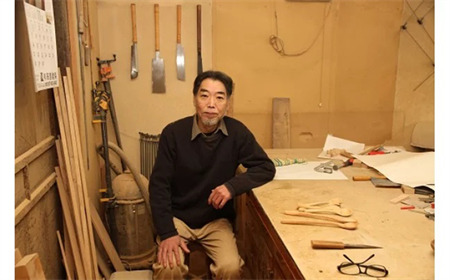 【Wood工房】拭き漆箸・ぶな　２３cm