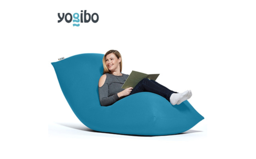 Yogibo Max アクアブルー ヨギボー ヨギボーマックス ビーズクッション クッション ビーズ 家具 ソファ リクライナー リクライナーソファ ビーズチェア 大阪 大阪府 岸和田市[№5385-0138]