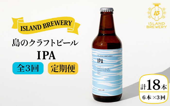 
            【全3回 定期便 】クラフトビール 地ビール  IPA 6本 【ISLAND BREWERY】 《 壱岐市 》[JED012] 54000 54000円
          