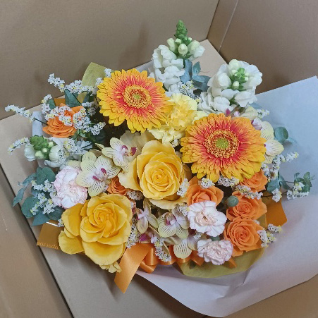 お誕生日 アレンジメント 花 ギフト 誕生日 植物 季節 生花 おまかせ アレンジ プレゼント 贈答 贈り物 祝い 母の日 インテリア 立花ガーデン 静岡県 藤枝市