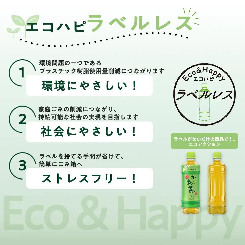【定期便6ヶ月】お～いお茶　緑茶　ラベルレス　600ml×24本　訳あり　おーいお茶 ペットボトル  ぺットボトル飲料 ケース 箱 伊藤園 静岡 カテキン 送料無料 健康 飲料 ソフトドリンク まとめ