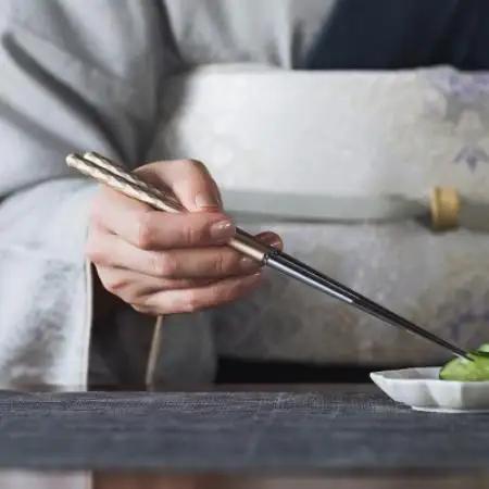 お箸-光[うららか]1膳セット(箸置き、木箱付き)【1730834】