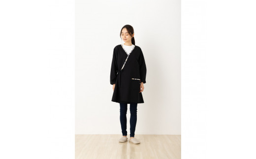【八重桜あずき】和柄カシュクール風かっぽう着