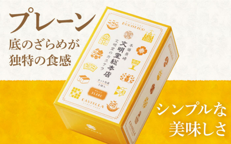 【3回定期便】【個包装】カステラ 2種 プレーン・抹茶 文明堂 個包装 [DBF011] カステラ