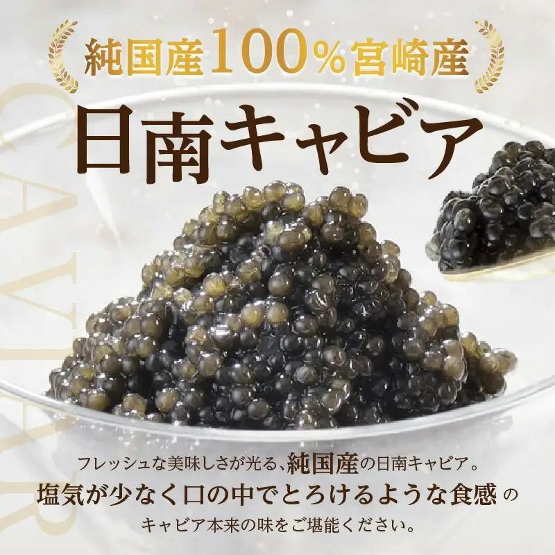 日南CAVIAR キャビア 計12g 4g 3個 魚卵 魚介 魚貝 国産 食品 加工品 おつまみ 三大珍味 黒いダイヤ 贅沢 高級 上質 ご褒美 お祝い 記念日 イベント パーティー オードブル お取