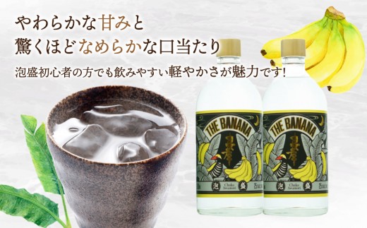 THE　BANANA 500ml（計2本）セット｜25度 500ml 泡盛 酒 お酒 アルコール 忠孝酒造 酒造 バナナ フルーティー ギフト プレゼント 贈り物 沖縄県 沖縄 豊見城市 [BY041