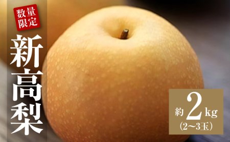 数量限定!平和農園 新高梨　約2kg
