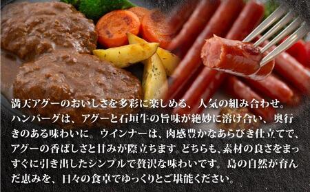 満天アグー 2種セット (ハンバーグ 150g×2 ウインナー 200g×2) | ふるさと納税 沖縄県 石垣市 石垣 沖縄 石垣島 ふるさと 人気 送料無料 アグー 豚 豚肉 ポーク