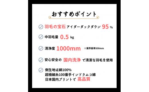 ＜京都金桝＞羽毛布団 極上 肌掛け 布団 シングル 「羽毛の宝石」アイダーダウン95% ダウンケット ピンク／ブルー 春夏秋冬 オールシーズン 京都亀岡産 日本製 ｜ 国産 寝具 布団 羽毛ふとん 掛