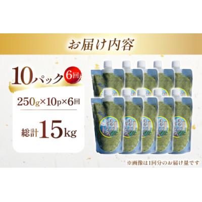 ふるさと納税 島原市 【毎月定期便】島原産めかぶとろろ　250g×10パック全6回 |  | 03