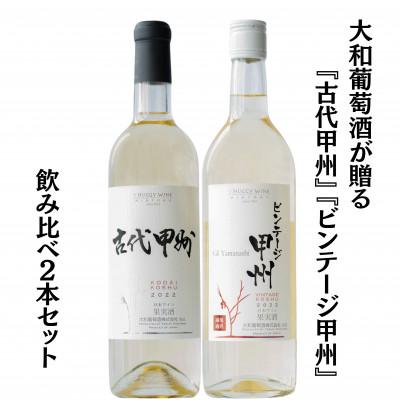 ふるさと納税 甲州市 大和葡萄酒が贈る『古代甲州』『ビンテージ甲州』飲み比べ2本セット　B13650