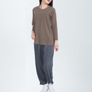 No.1188-01 フリー（M～L） もんぺ レディース ブラック リヨセル 無地 ／ シニアファッション ギフト お洒落 ズボン モンペ シニア レディース ファッション パンツ リラパン 無地 