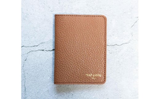 maf pinto (マフ ピント) レザーカードケース クリアポケット キャラメル ADRIA LINE 本革 日本製