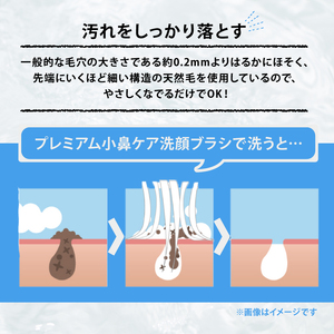 プレミアム小鼻ケア 洗顔ブラシ 粗光峰100% 日本製　男性にもおすすめ　毛穴の汚れをケア【 贈り物 プレゼント 贈答品 記念品 ギフト 肌ざわり 肌ケア 大阪府 松原市 】