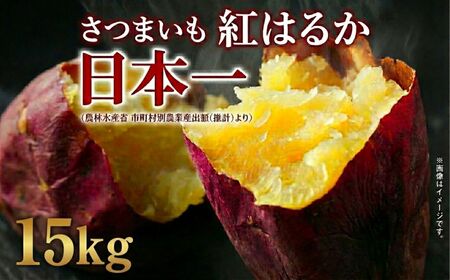 さつまいも 紅はるか 訳ありB品 15kg サツマイモ 甘藷 産出額 日本一 茨城県 鉾田市