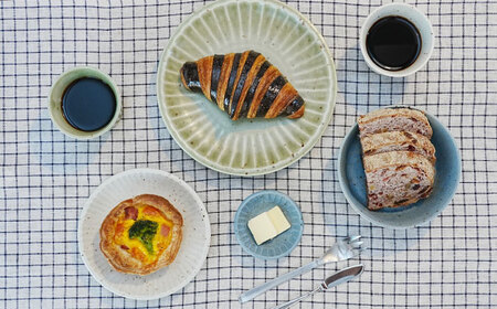 【BEAMS JAPAN監修】みずなみ焼/美濃焼 大地の器(グリーン)7点セット【1454681】