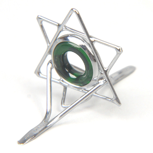 星ガイド クリスタルグリーン｜ハンドメイド 釣具 竿 フライ ガイド [1755]