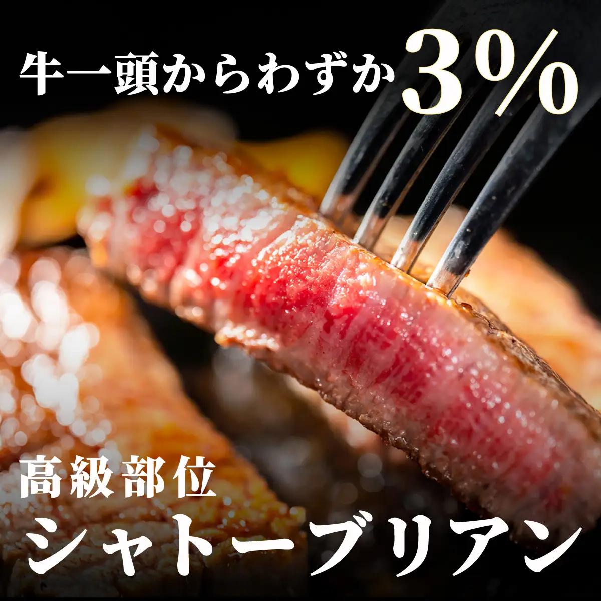 【博多和牛】ヒレ シャトーブリアン 200g×5枚 (ダイヤモンドカットで希少部位を堪能)【HD044】