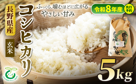 【令和8年産先行予約】コシヒカリ 特別栽培米 玄米 5kg | そば処こうや