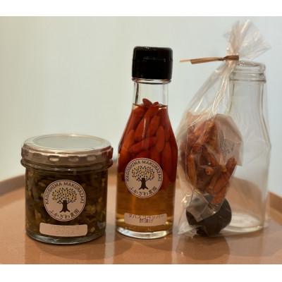 ふるさと納税 枕崎市 ご飯がすすむ!辛み調味料セット Z0-58