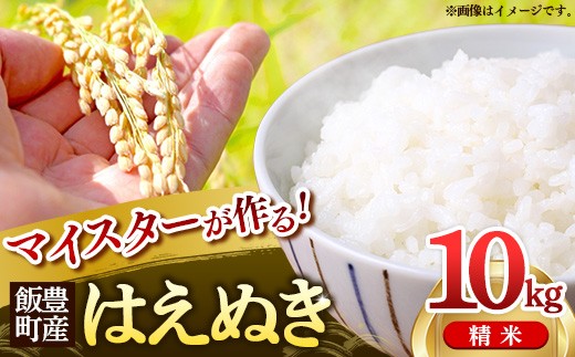 マイスターがつくる はえぬき 白米 10kg (R7年産） - 山形県 飯豊町産 米 精米 品種 銘柄 ブランド米 ご飯 白米 おすすめ 送料無料 林七【価格改定】