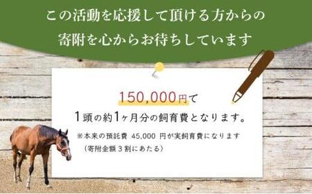 【引退競走馬 余生支援】北海道 岩内町 ホーストラスト北海道支援 3000円コース 引退馬