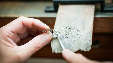 シルバーピアス　蓮の葉　ヨイアサー屋　[5839-2240]