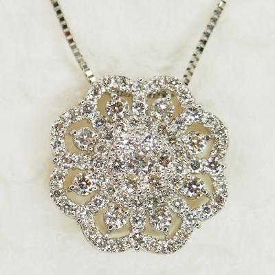 ふるさと納税 甲府市 プラチナ 1.0ctダイヤモンド　シンメトリーペンダントネックレス　HH018746 |  | 01
