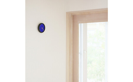 はなもっこ 掛時計 群青　ブラック