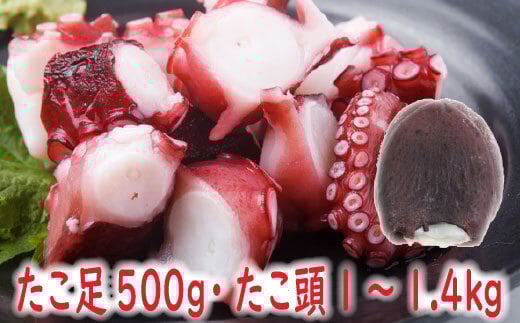 
            B-19003 【北海道根室産】たこ足500g・たこ頭1～1.4kg
          