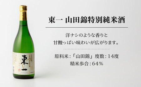 【定期便】 日本酒 東一 山田錦特別純米酒 NBQ114 日本酒 全6回