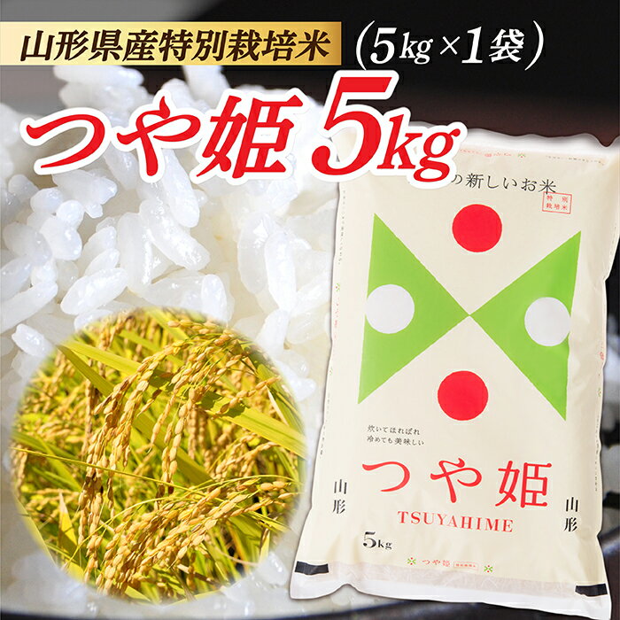 【ふるさと納税】令和7年産　山形県産 特別栽培米 つや姫5kg (5kg×1袋)