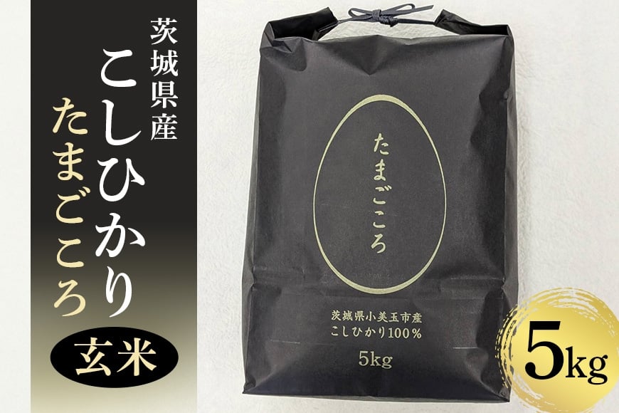 
            小美玉産コシヒカリ「たまごころ」玄米5kg コシヒカリ こしひかり 米 お米 玄米 5kg ごはん ご飯 単一原料米 循環農法 エコ 天然水 特Aクラス 減農薬 美容 健康 茨城県産 8-X
          