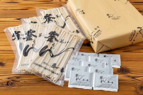 （日持ちします！）長田in香の香 釜あげうどん 半生うどん１２玉（２玉✕６袋）  つけ出汁付