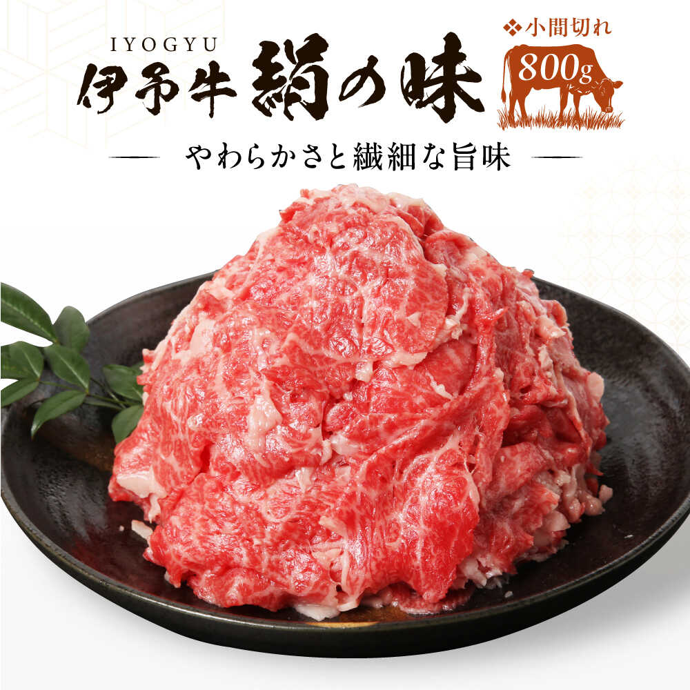【ふるさと納税】伊予牛「絹の味」黒毛和牛 小間切れ 800g（400g×2）／ 肉 お肉 にく 食品 愛媛県産 人気 おすすめ ギフト 送料無料 牛肉 しゃぶしゃぶ すき焼き 国産 冷凍 贈り物 プレゼント 【全国農業協同組合連合会愛媛県本部】[BKBB002] 30000 30000円 3万 3万円