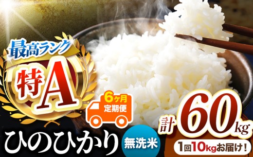 【 定期便6回 】R7年産 熊本県産 無洗米 ひのひかり 10kg | お米 米 こめ おこめ 精米 無洗米 ヒノヒカリ ご飯 国産 国産米 定期 くまもと 熊本 熊本県 玉名市 玉名