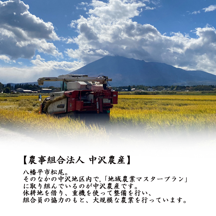 【2024年11月発送開始】 令和6年産 新米 岩手県産 あきたこまち 精米 10kg （5kg×2袋） × 3ヶ月定期便 ／ 白米 米 産地直送 農家直送 【中沢農産】