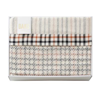ふるさと納税 泉大津市 【日本一の毛布の町】DAKS House checkタオルケット　シングル　ギフト箱入り |  | 01