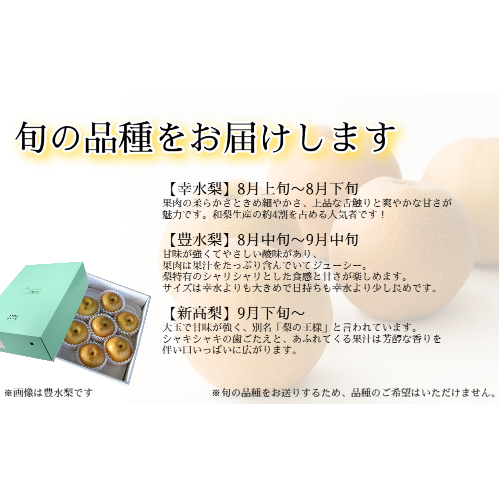 【 予約受付中・2025年8月上旬頃より順次発送 】うずしおペアー 2.5kg