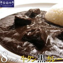 【ふるさと納税】牛タン黒カレー（200g×8パック）