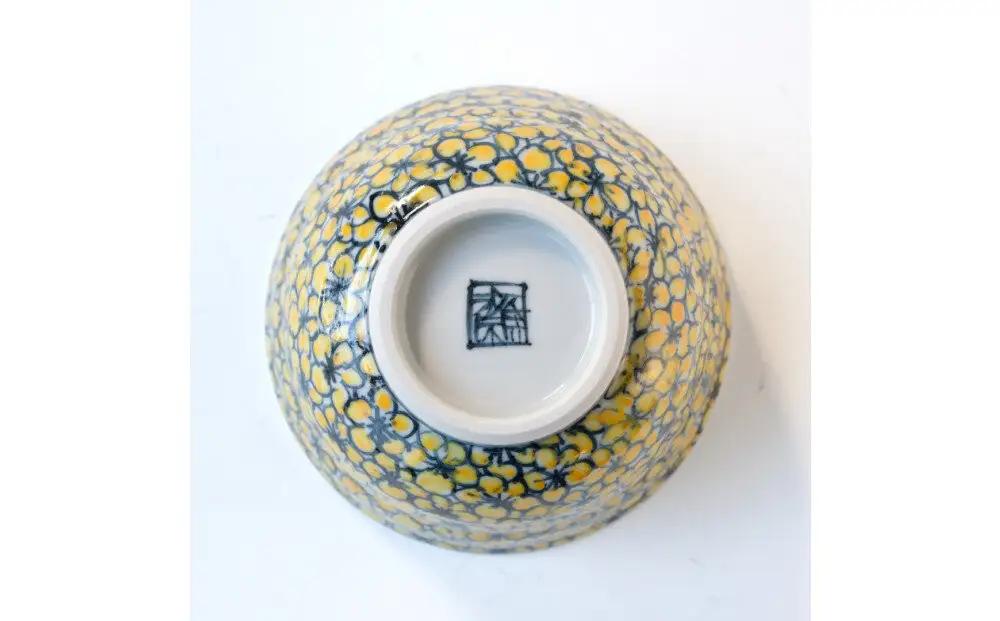【たち吉】山水山吹文飯茶碗 京都 茶碗 陶芸品 人気 おすすめ