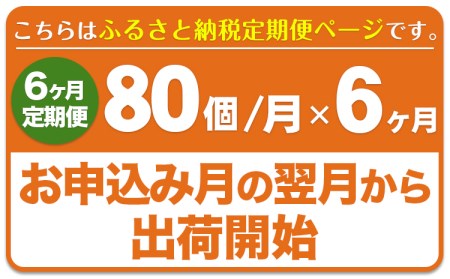 【6ヶ月定期便】畠中育雛場のげんきタマゴん 80個 6回お届けで計480個！《お申込み月の翌月から出荷開始》福岡県   卵  有限会社畠中育雛場