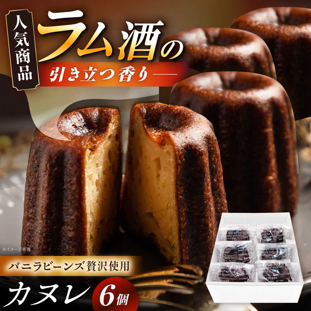 【ふるさと納税】カヌレ 6個入り / スイーツ お菓子 カヌレ 焼き菓子 和菓子 お菓子 おかし おやつ デザート スイーツ お取り寄せ プレゼント /恵那市/かめや菓子舗[AUAZ011]