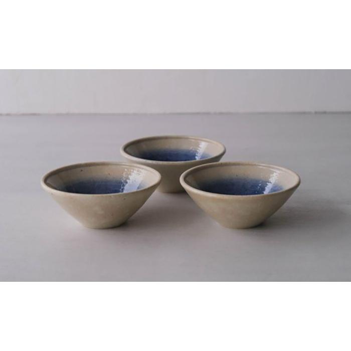 【ふるさと納税】【波佐見焼】φ14×5.5cm小鉢3個組　染ブルー 【西海陶器】 3　19988 | ギフト 陶器 touki おしゃれ 伝統 人気 おススメ 長崎県 長崎 九州 楽天ふるさと 納税 故郷納税 返礼品 支援 波佐見焼き はさみやき はさみ焼き 陶磁器 雑貨 焼き物 ボウル